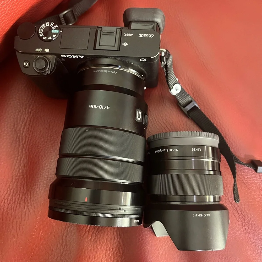 Sony a6300 with 2 lenses